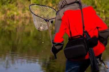 alabalık avlama arka plan seyahat