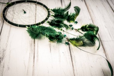 Ahşap sanat arka planında düş kapanı