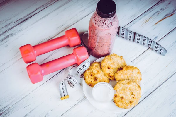 Dieta Aptidão Uma Perda Peso Dia — Fotografia de Stock