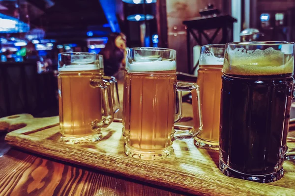 Bier Snacks Een Prachtige Pub — Stockfoto
