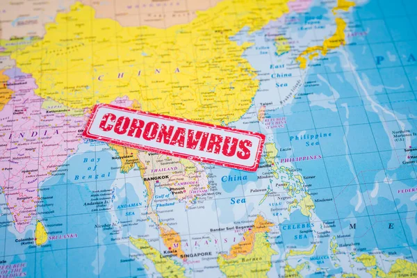 Coronavirus Menace Une Épidémie Provenance Chine — Photo