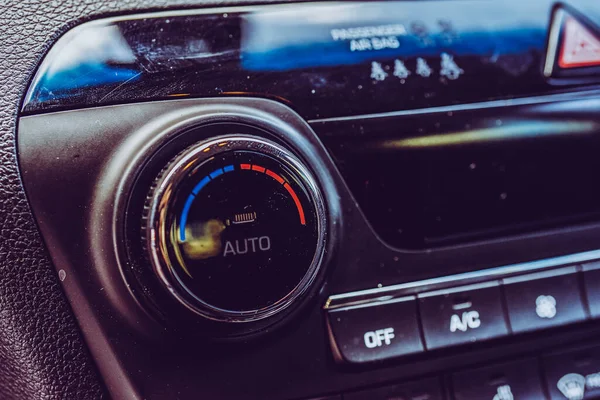 Interieur Van Een Moderne Auto Achtergrond Het Thema Auto — Stockfoto