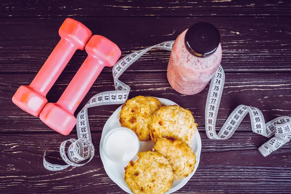 Dieta Aptidão Uma Perda Peso Dia — Fotografia de Stock