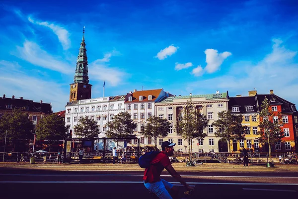 Straten Attracties Van Kopenhagen Een Reis Naar Kopenhagen — Stockfoto