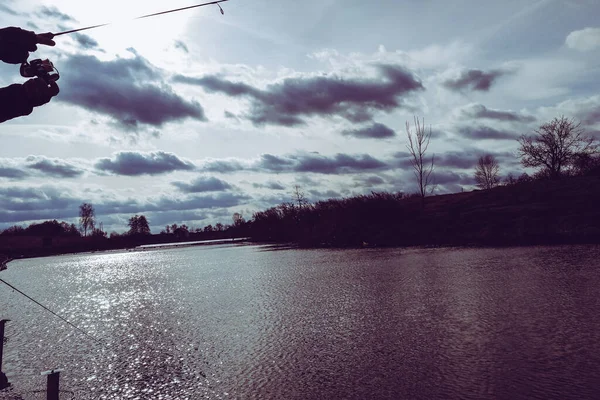 Fishing Lake — Stock Photo, Image