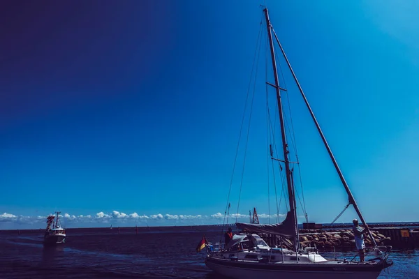 Beautiful Danish Harbor Yachts — Stock Photo, Image