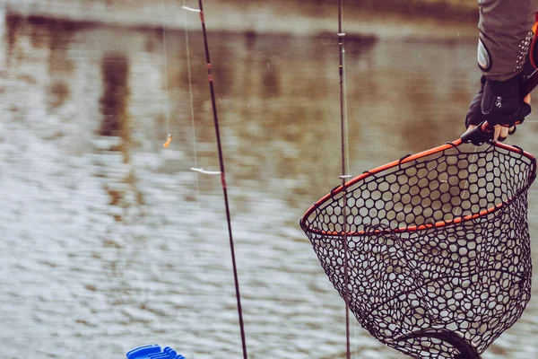 マス釣りや自然の背景 — ストック写真