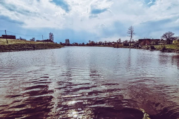 Pesca Descanso Rural Contexto Sobre Tema Recreación —  Fotos de Stock