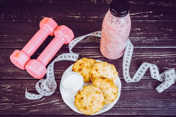 Dieta Aptidão Uma Perda Peso Dia — Fotografia de Stock