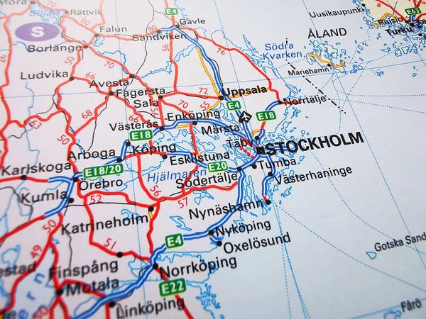 Stockholm Färdplan För Europa — Stockfoto