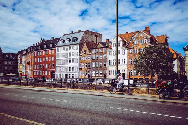 Straten Attracties Van Kopenhagen Een Reis Naar Kopenhagen — Stockfoto