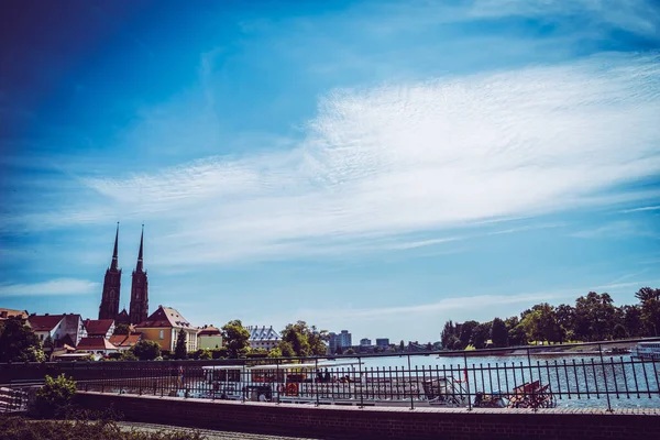 Schöne Kirchen Von Breslau Sehenswürdigkeiten Reisen Europa — Stockfoto