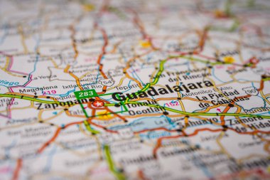 Meksika seyahat haritasında Guadalajara