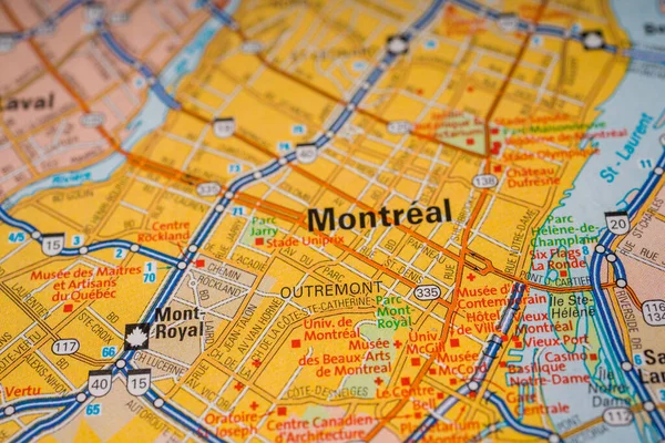 Montreal Canada travel map background