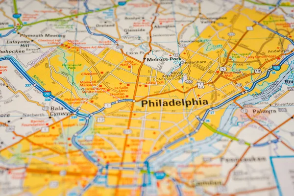 Philadelphia USA travel map background