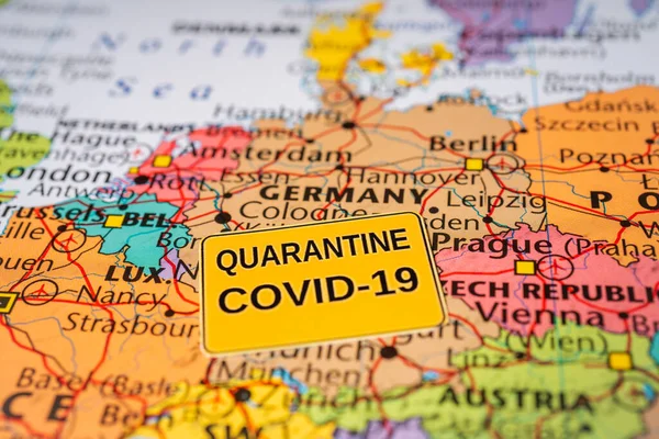 德国Coronavirus Covid 19检疫背景 — 图库照片