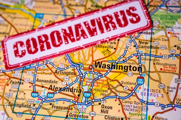 Washington Sulla Quarantena Coronavirus — Foto Stock