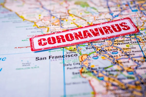 San Francisco Quarantine Covid Coronavirus — Stock Photo, Image