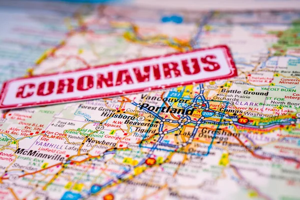 Portland Quarantine Covid Coronavirus — Stock Photo, Image