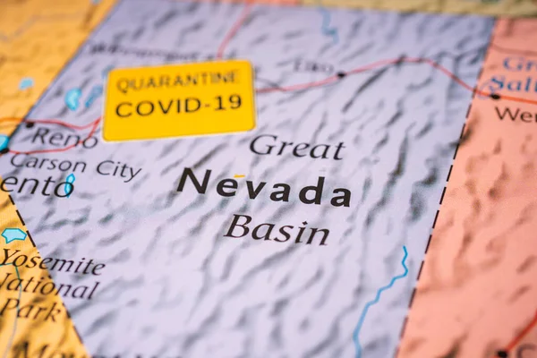 État Nevada Covid Contexte Quarantaine — Photo