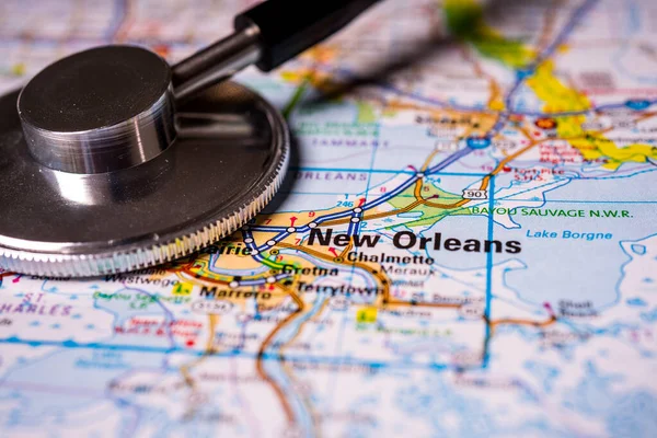 New Orleans Sulla Quarantena Coronavirus — Foto Stock