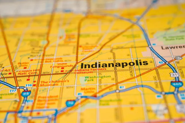 Indianapolis USA travel map background