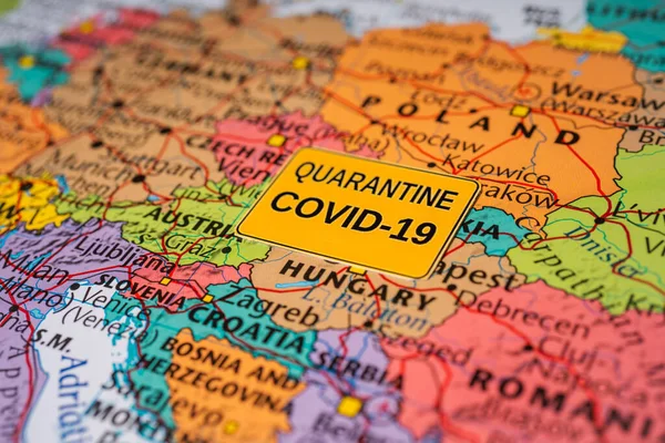 West Europe Coronavirus Covid-19 Quarantine  background