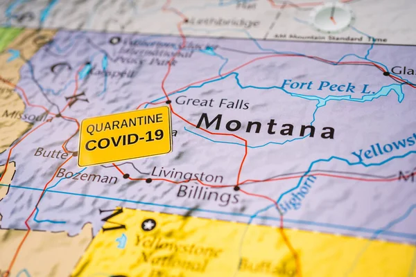 Карантин Штата Монтана Ковид — стоковое фото