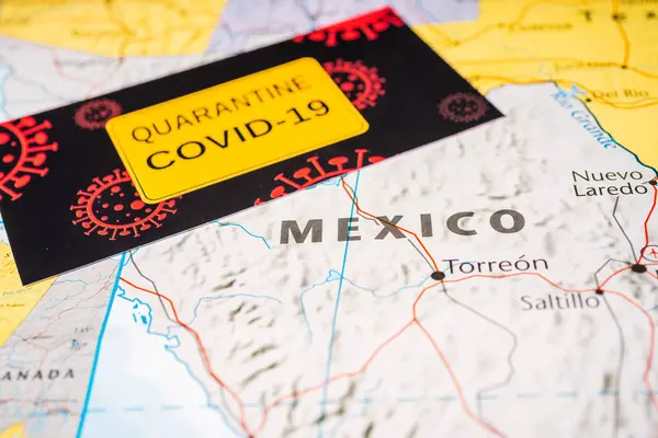 Mexico Coronavirus Covid Quarantine Background — Stock Photo, Image