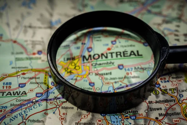 Montreal Mapa — Fotografia de Stock