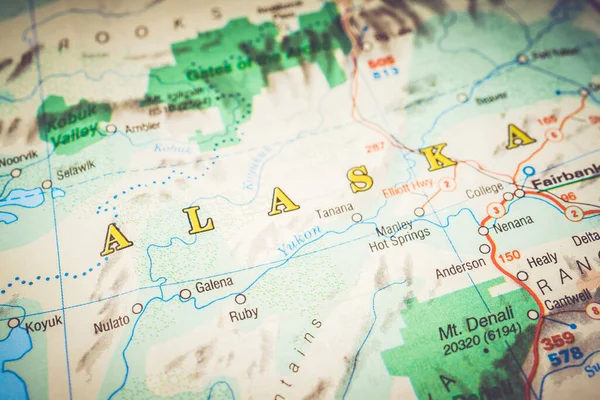Stav Aljašky Pozadí Mapy Usa — Stock fotografie
