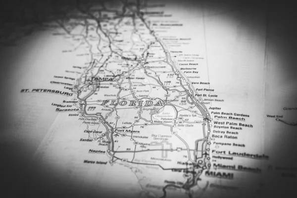 Florida Estado Mapa Fondo — Foto de Stock