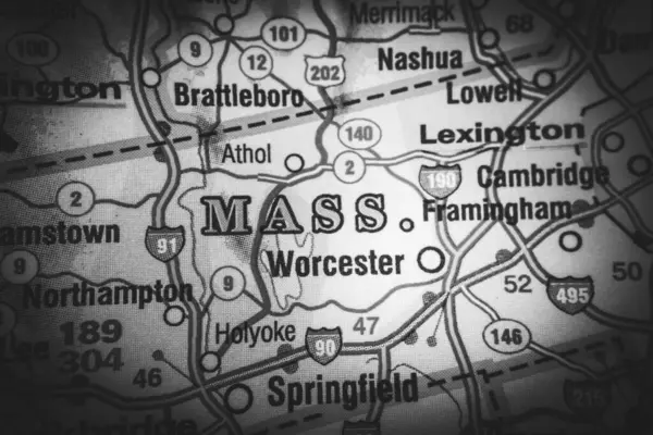 Boston Usa Map Background — 스톡 사진