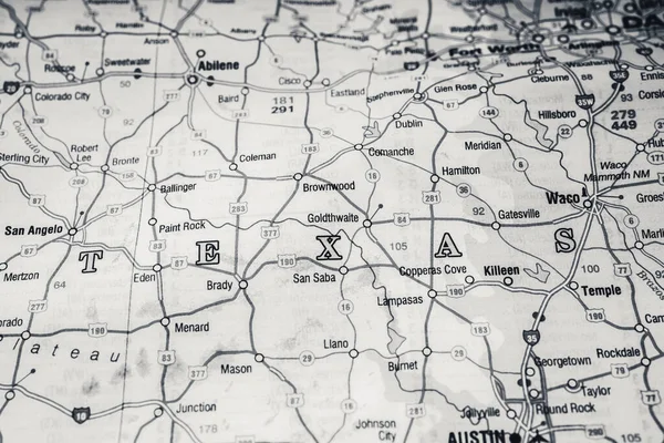 Austin Mapa Fondo Viaje —  Fotos de Stock