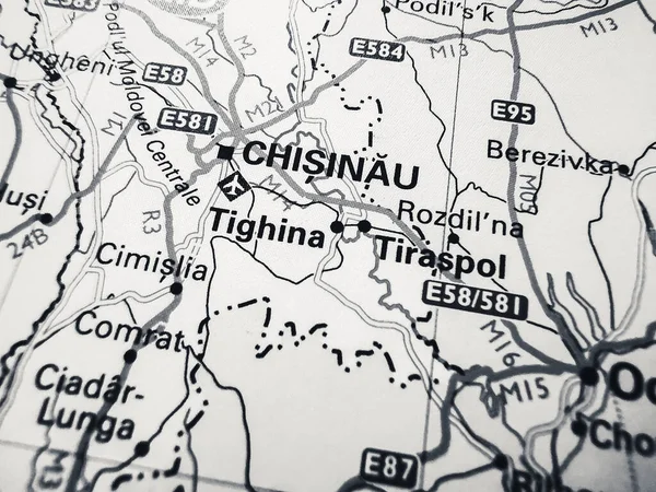 Chisinau Avrupa Nın Bir Yol Haritasında — Stok fotoğraf