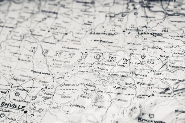 Kentucky Estado Mapa Fondo — Foto de Stock