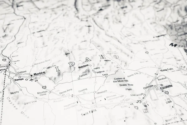 Idaho Estado Mapa — Foto de Stock