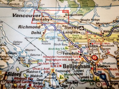 Vancouver Kanada haritasında