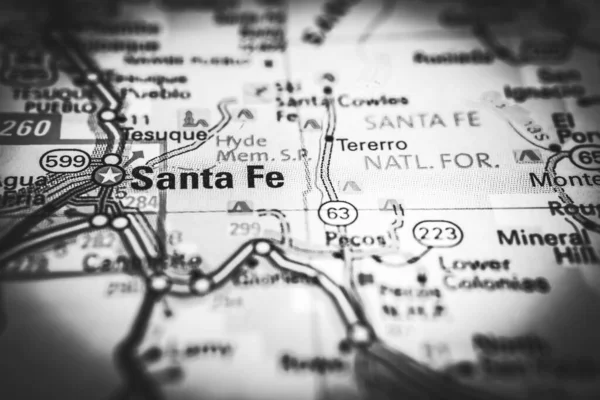 Santa Mappa Usa Sfondo Viaggio — Foto Stock