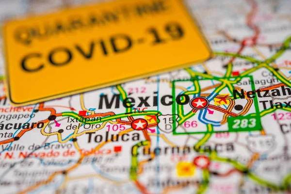 Mexico Coronavirus Covid Quarantine Background — Stock Photo, Image