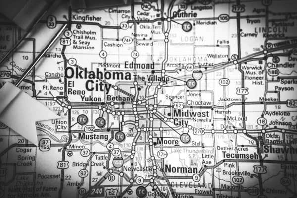 Pochodzenie Oklahoma City Usa Podróże — Zdjęcie stockowe