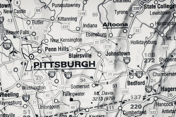 Pittsburgh Mapie — Zdjęcie stockowe