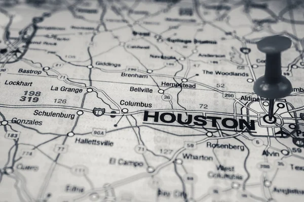 Houston Mapa Fondo Viaje — Foto de Stock