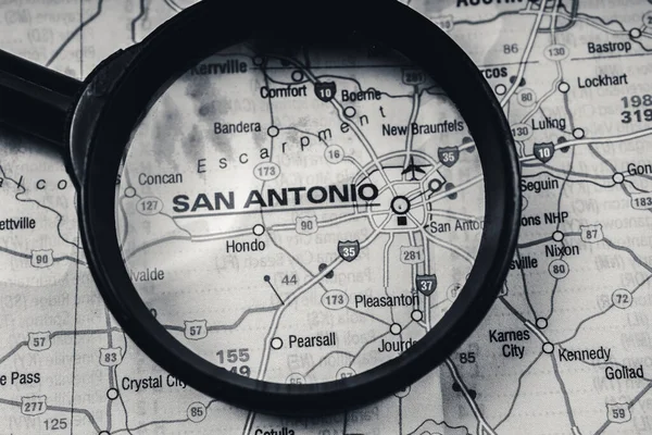 San Antonio Verenigde Staten Kaart Reisachtergrond — Stockfoto