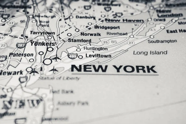 New York on the map