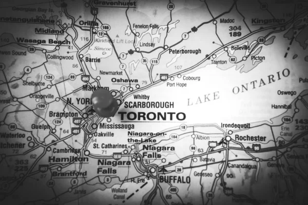 Toronto Kanada Karta Bakgrund — Stockfoto
