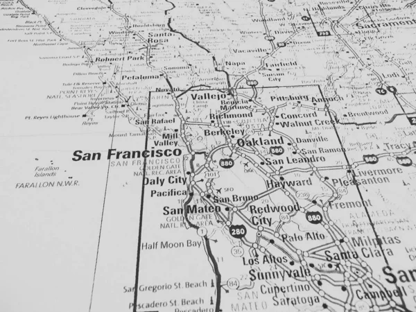 San Francisco Mapie Usa — Zdjęcie stockowe