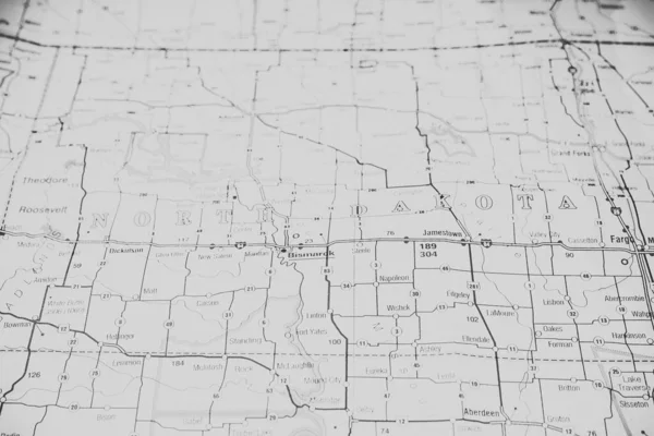 North Dacota Map — Stock Photo, Image