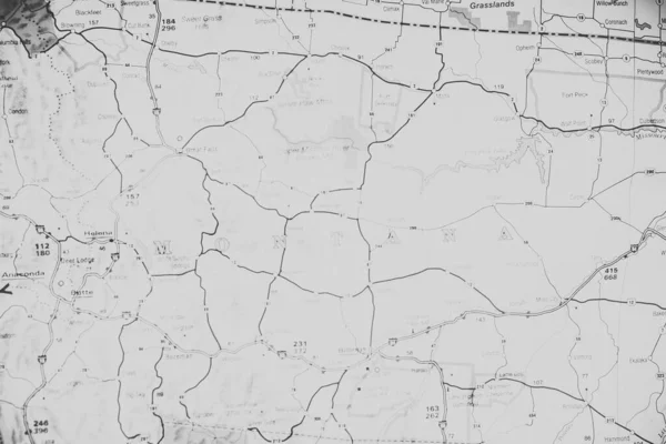 Montana Κατάσταση Στο Χάρτη — Φωτογραφία Αρχείου