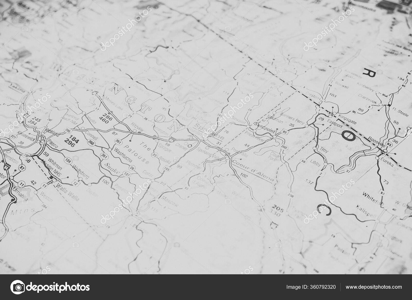 Washington State Map Stock Photo by ©aallm 360792320